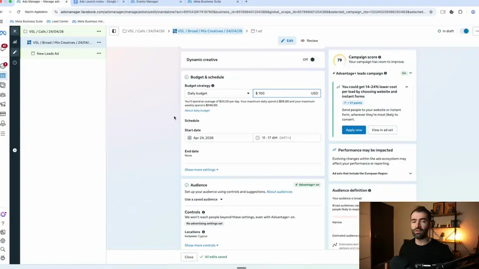 Ad Set up